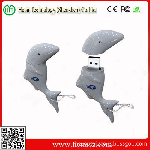Bulk Sale Cheap PVC Shark USB for Sea Theme